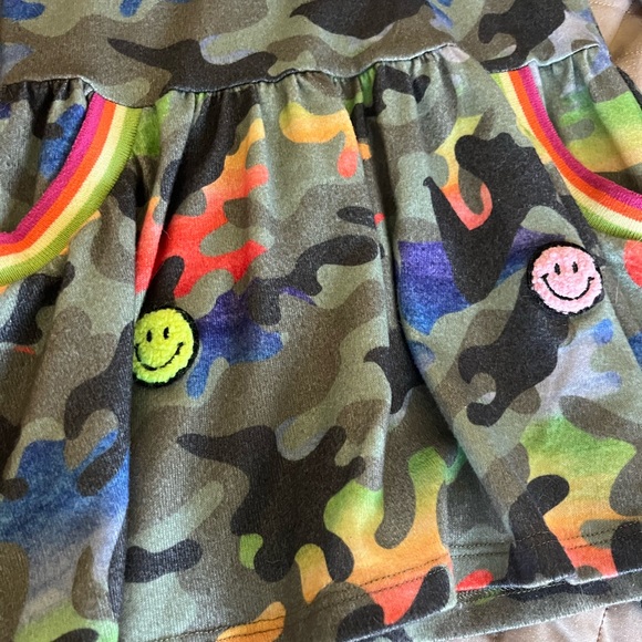SOLD Girls Camo smiley face dress by Truly Me - Picture 3 of 7